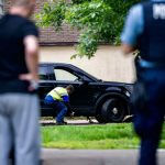 A vehicle belonging to Vance Boelter is towed from the alley behind his home on June 14, 2025 in Minneapolis, Minnesota