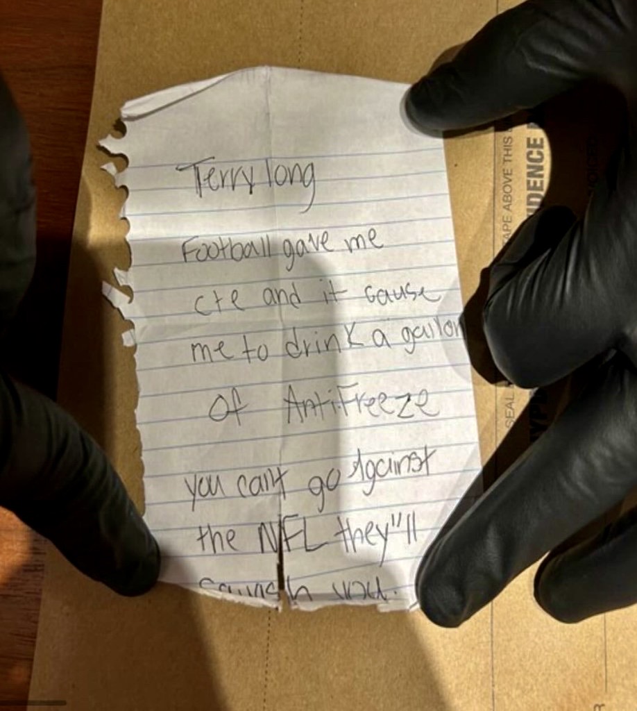 Note found on Shane Tamura’s body.