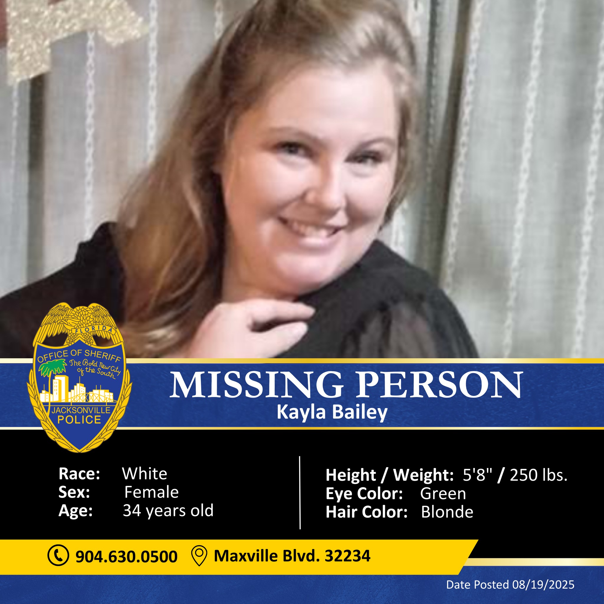 Missing Kayla Bailey Jacksonville
